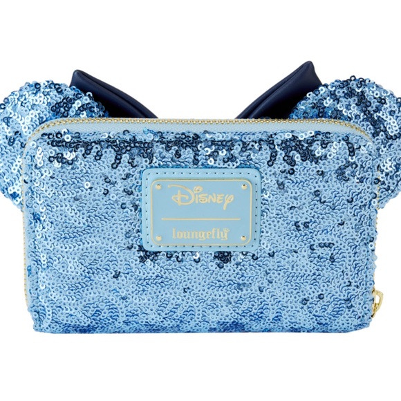 Loungefly Disney Mickey Hanukkah Sequin Glow Mini Backpack & Wallet NWT - Picture 5 of 10